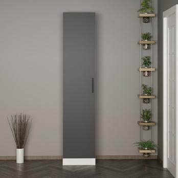 Předsíňová skříň  NOAH 1 bílá/antracitová 4