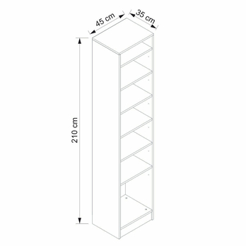 Předsíňová skříň  NOAH 1 bílá 5