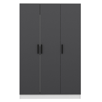 Předsíňová skříň NOAH 2 bílá/antracitová 3