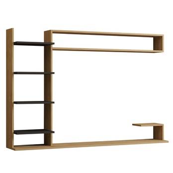 Obývací stěna NOBLE přírodní/antracitová 2