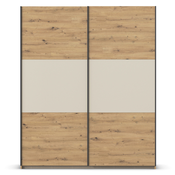 Šatní skříň NOE dub artisan/šampaň, šířka 175 cm 2