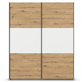 Šatní skříň NOE dub artisan/alpská bílá, šířka 175 cm 2