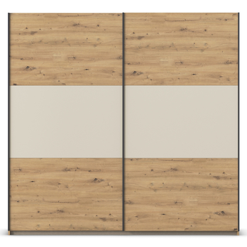Šatní skříň NOE dub artisan/šampaň, šířka 218 cm 2