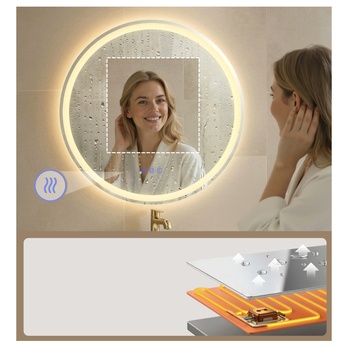 Zrcadlo s LED osvětlením  NOFOG bílá 3