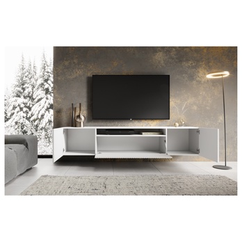 Závěsný TV stolek NONIE bílá 2