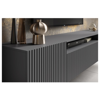 Závěsný TV stolek NONIE grafitová 3