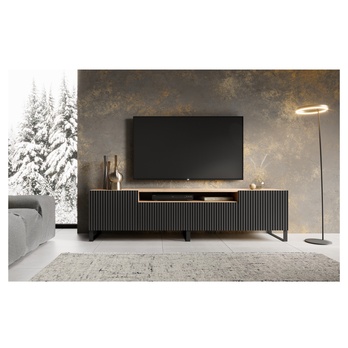 TV stolek NONIE dub artisan/černá 1