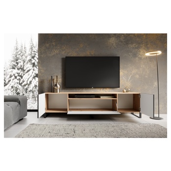 TV stolek NONIE dub artisan/černá 3