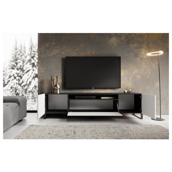 TV stolek NONIE černá/bílá 3