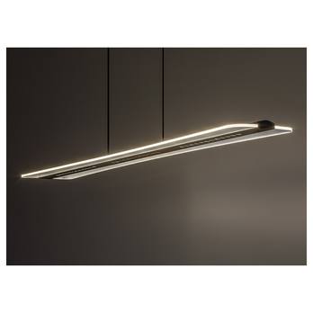 Závěsné svítidlo NORAEL černá/průhledná 2