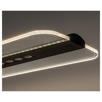 Závěsné svítidlo NORAEL černá/průhledná 3