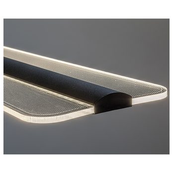 Závěsné svítidlo NORAEL černá/průhledná 5