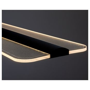 Závěsné svítidlo NORAEL černá/průhledná 6