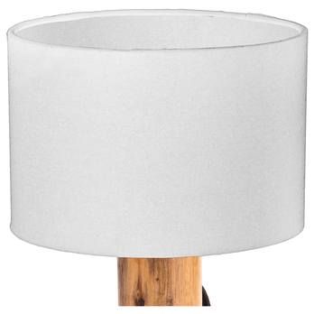 Stolní lampa NORIN bílá/světlé dřevo 2