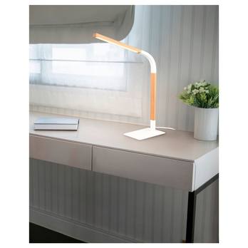 Stolní lampa NORRIS bílá/přírodní 1