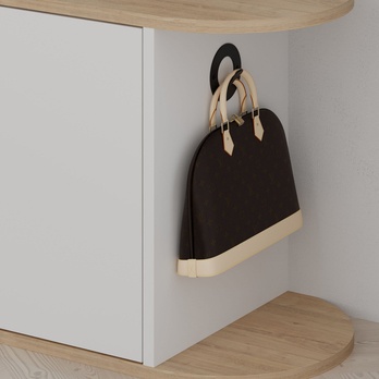 Botníková lavice NOVA dub/bílá 5