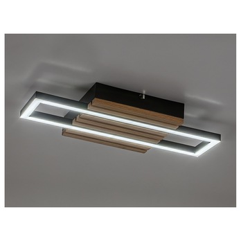 Stropní svítidlo NOXELLE 2 dub/černá, šířka 43 cm 6