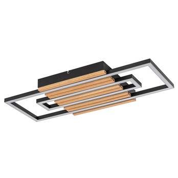 Stropní svítidlo NOXELLE 2 dub/černá, šířka 60 cm 2