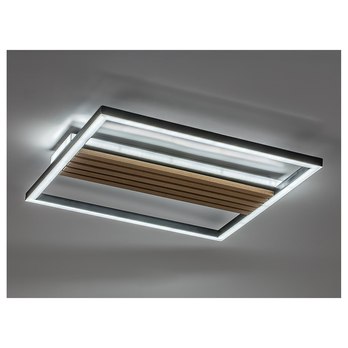 Stropní svítidlo NOXELLE 3 dub/černá, šířka 42 cm 3