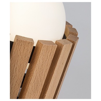 Stolní lampa NOXELLE dub/bílá 4
