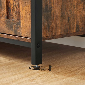 Regál na víno NURMES 94 hnědá/černá 5