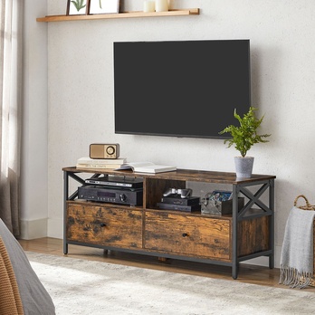 TV stolek NURMES hnědá/černá 1