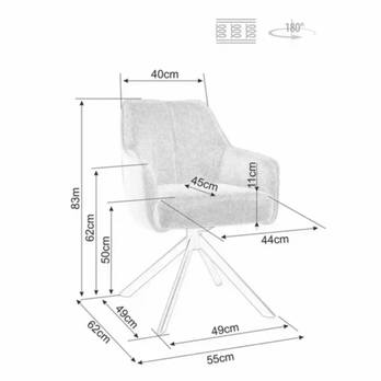Jídelní židle NUTTA světle béžová 3