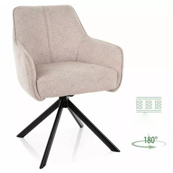 Jídelní židle NUTTA světle béžová/černá 1