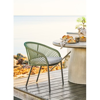 Jídelní židle NUVILLO šedá/zelená 1