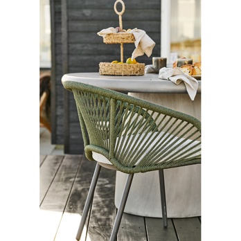 Jídelní židle NUVILLO šedá/zelená 2