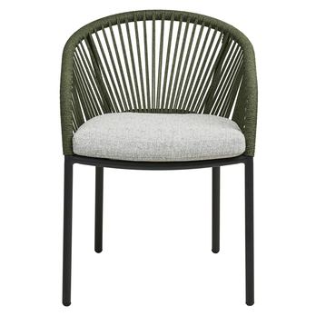 Jídelní židle NUVILLO šedá/zelená 3