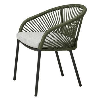 Jídelní židle NUVILLO šedá/zelená 4