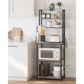 Regál NYKO 6 šedohnědá/černá 3