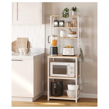 Regál NYKO 8 dub/bílá 1