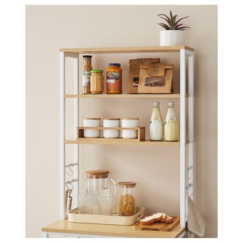 Regál NYKO 8 dub/bílá 2