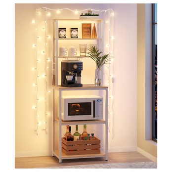 Regál NYKO 8 dub/bílá 4