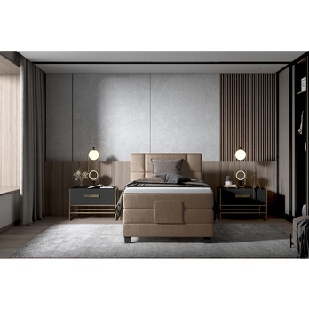 Polohovací postel boxspring NYSA 2 taupe, 120x200 cm 2