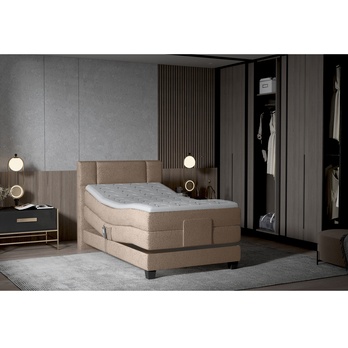 Polohovací postel boxspring NYSA 2 taupe, 100x200 cm 1