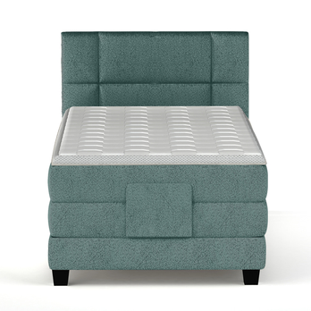 Polohovací postel boxspring NYSA 2 zelenomodrá, 100x200 cm 3