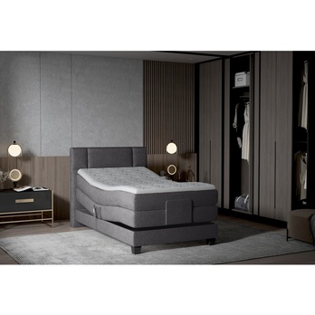 Polohovací postel boxspring NYSA 2 antracitová, 100x200 cm 1