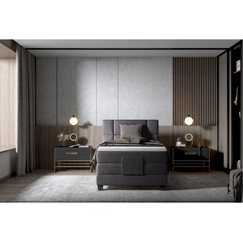 Polohovací postel boxspring NYSA 2 antracitová, 100x200 cm 2
