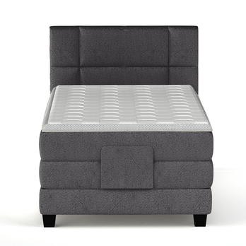 Polohovací postel boxspring NYSA 2 antracitová, 100x200 cm 3