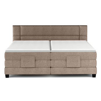 Polohovací postel boxspring NYSA taupe, 160x200 cm 3