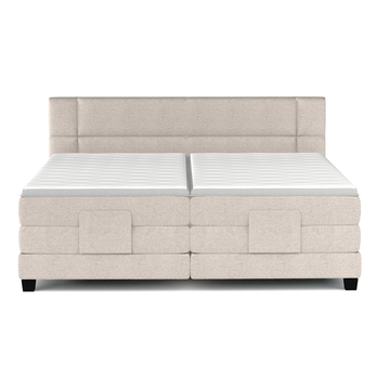 Polohovací postel boxspring NYSA šedobéžová, 140x200 cm 3