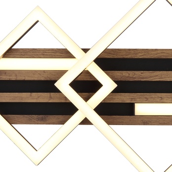 Stropní svítidlo OBRIEN 2 hnědá/černá/bílá 7