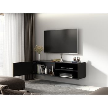 TV komoda ODETTE dub artisan/černá 3