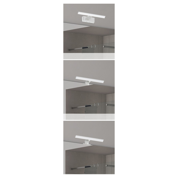 Koupelnové nástěnné LED svítidlo OLIRO černá, šířka 40 cm 1