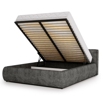 Postel s roštem OLIVE grafitová, 180x200 cm 2