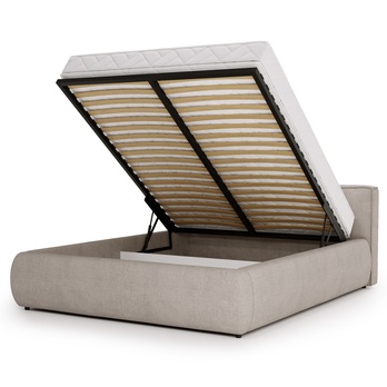 Postel s matrací  OLIVE taupe, 180x200 cm 2