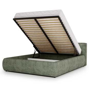 Postel s matrací  OLIVE olivová, 180x200 cm 2